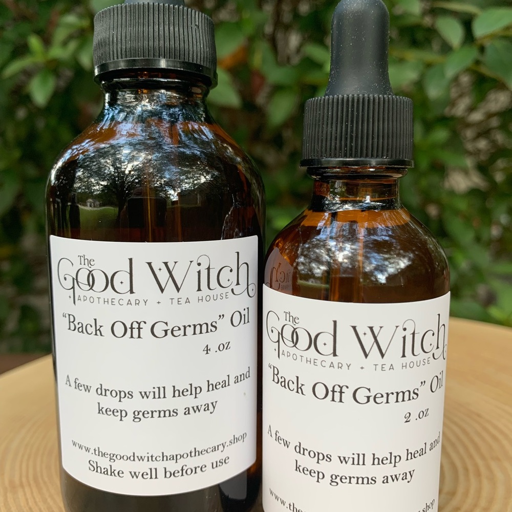 Essential Oils, Back Off Germs Blend, 2 oz. Oil, Natural Healing, Organic